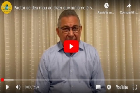 Pastor se deu mau ao dizer que autismo é 'visita do diabo no ventre da mãe'; veja o vídeo