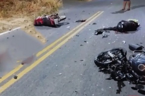 Duas pessoas morrem em colisão de motocicletas na PI-228, zona rural de Francisco Santos