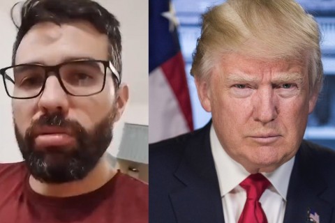 Após repercussão negativa de vídeo sobre trump, professor de Picos publica vídeo pedindo desculpas