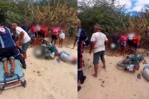 Jovem morre e outro fica gravemente ferido em acidente de moto em Jaicós